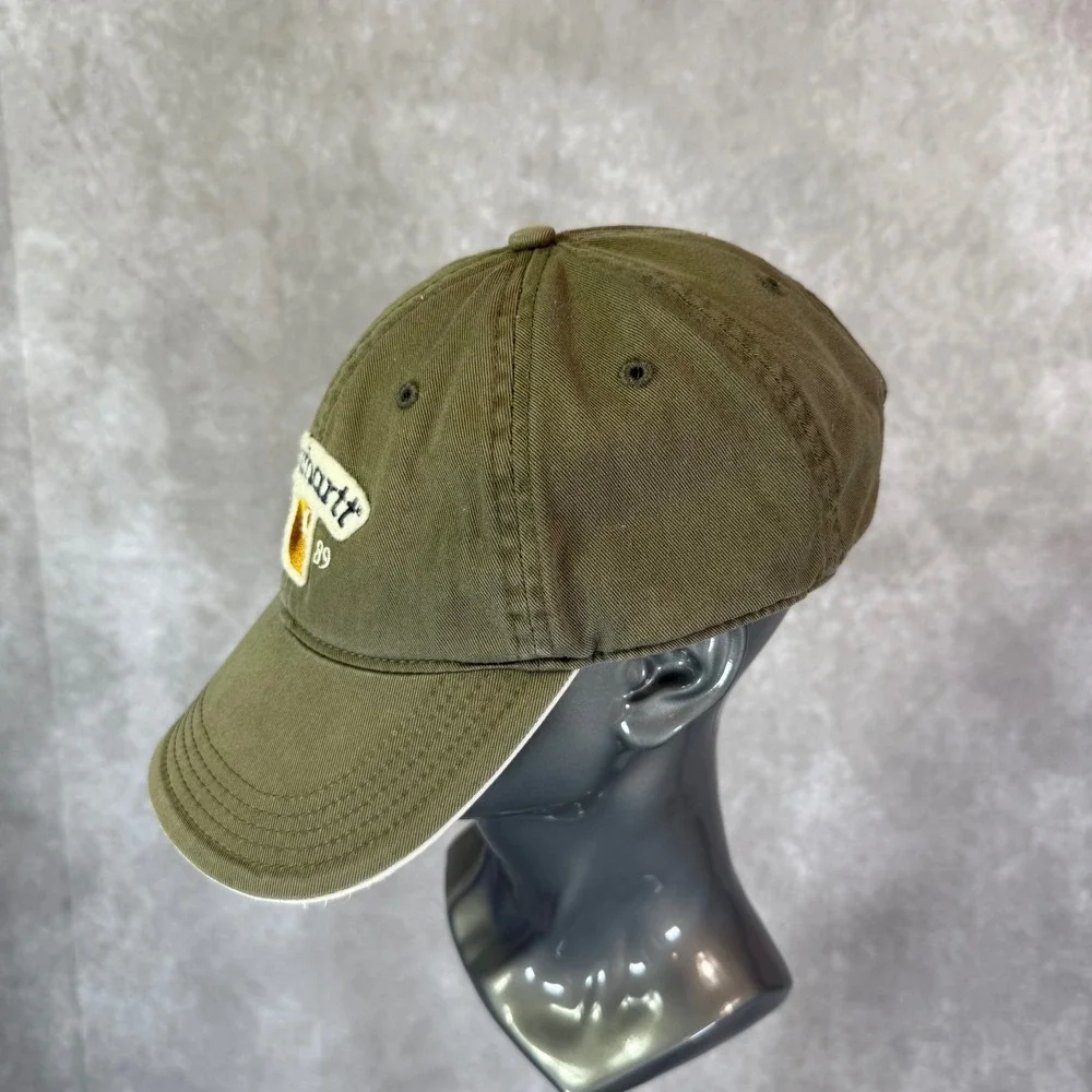 Carhartt Baseball Cap Men OS Olive Green Solid Embroidered Patch 1889 SP06
